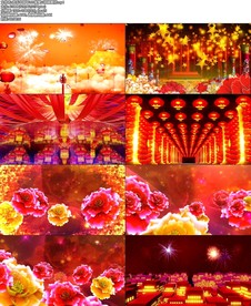 欢乐中国年LED背景VJ视频素