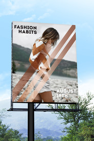 户外广告牌效果图贴图样机