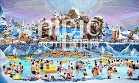 造浪池假山效果图分层方案