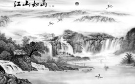 江南如画精美画 TIF分层