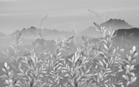 树叶 山水画精美画 TIF分层