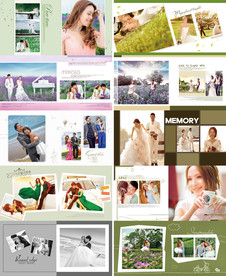 真爱一世情婚纱摄影整套相册模板