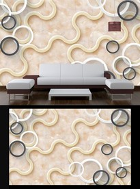 大理石3D电视背景墙