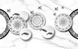 青花瓷高档山水画 tif分层