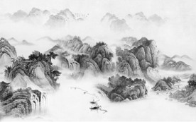 中国风高档新山水画 tif分层