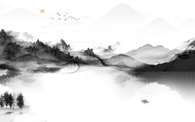 高端意境中国风画 TIF分层