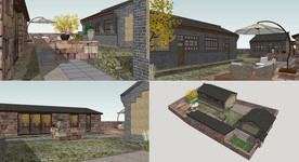 北方乡村民宿院落