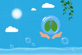 矢量图保护好我们的肺阳光空气