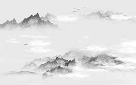 中国风新风景山水画 TIF分层