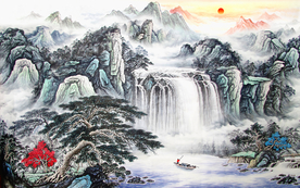 旭日东升背景图