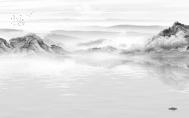 新品风景山水画 TIF分层画