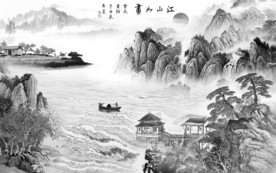 新品风景山水画 TIF分层画