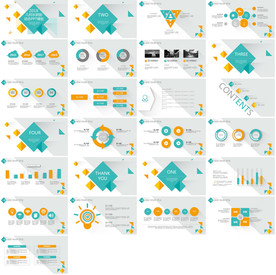蓝色科技精美简约商务会展PPT