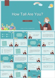 彩色卡通教育英语培训少儿英语