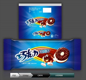 功克力夹心饼干(展开图)