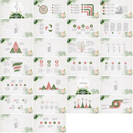 梦幻清新简约工作汇报PPT