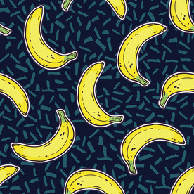 香蕉印花图案