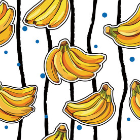 香蕉印花图案