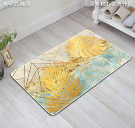 北欧风抽象复古地垫