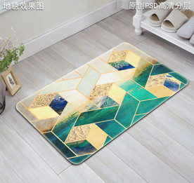 北欧风抽象复古地垫