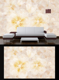 珠宝花朵电视背景墙