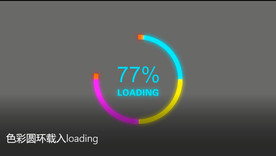 色彩圆环载入loading