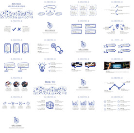 商务时间轴企业发展历程PPT
