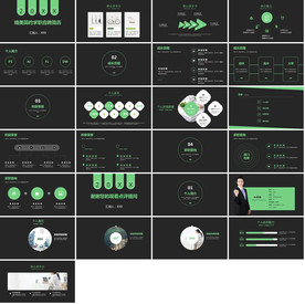 微立体述职报告岗位竞聘PPT