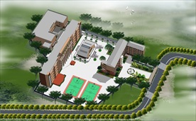 学校鸟瞰图