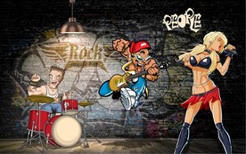 酒吧KTV工装背景墙