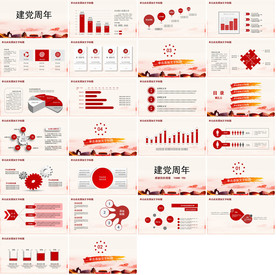 最新红色振奋PPT