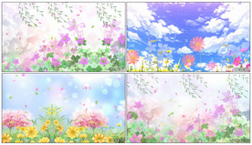 唯美花朵春暖花开 舞台背景视频