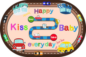 早教中心大型可爱卡通地毯