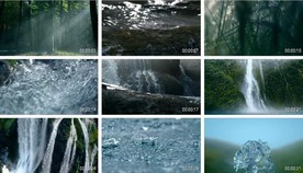 纯净自然水滴气泡纯净水视频唯美