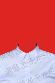 浅蓝色衬衫证件照衣服模板