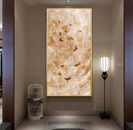 大理石玄关装饰画