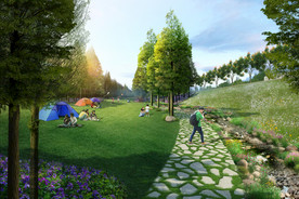 景观效果图 园林绿地效果图