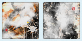 新中式荷花装饰画