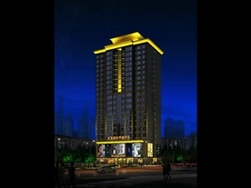 大厦外立面轮廊灯亮化动画