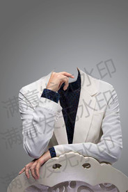 女性半身衣服西装模板