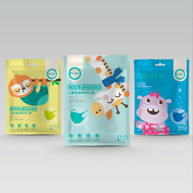 卡通儿童口罩包装 儿童口罩