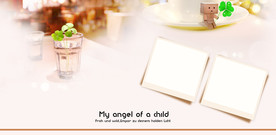 儿童相册照片模板图片 清新背景