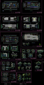 会所仿古建筑施工图