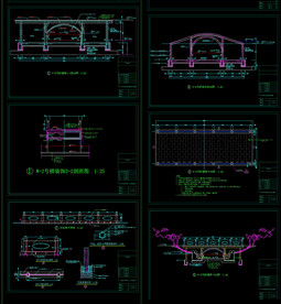 园林桥梁施工图