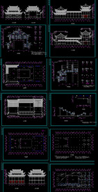 古建筑祠堂戏台设计图纸