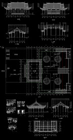 山门古建筑图纸