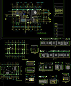 徽派地产销售部装修CAD图