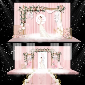 粉色婚礼设计效果图