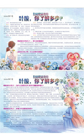 孕妇对叶酸的摄入