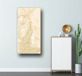 大理石孔雀玄关